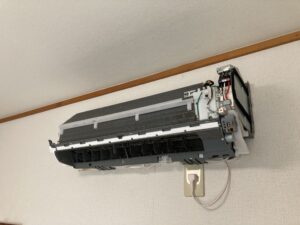 日立,RAS-D22NBK(W),エアコン,エアコンクリーニング,猫,ペット,カビ