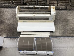 ダイキン,AN22PFS-W,エアコンクリーニング,エコ洗剤